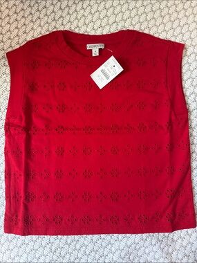 Crewcuts eyelet tee